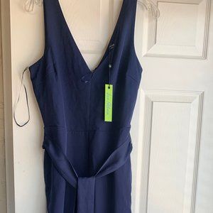 Navy Sleeveless Jumpsuit